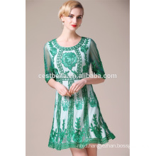 Fashion Dress National Style High Quality Women Embroidery Dresses